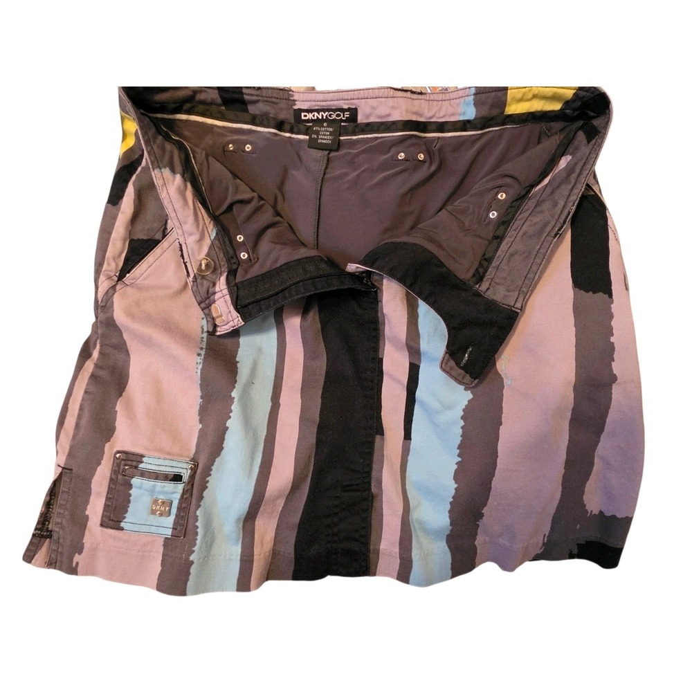 Vintage DKNY Women's  Golf Skirt Skort‎ Abstract Design SZ 6